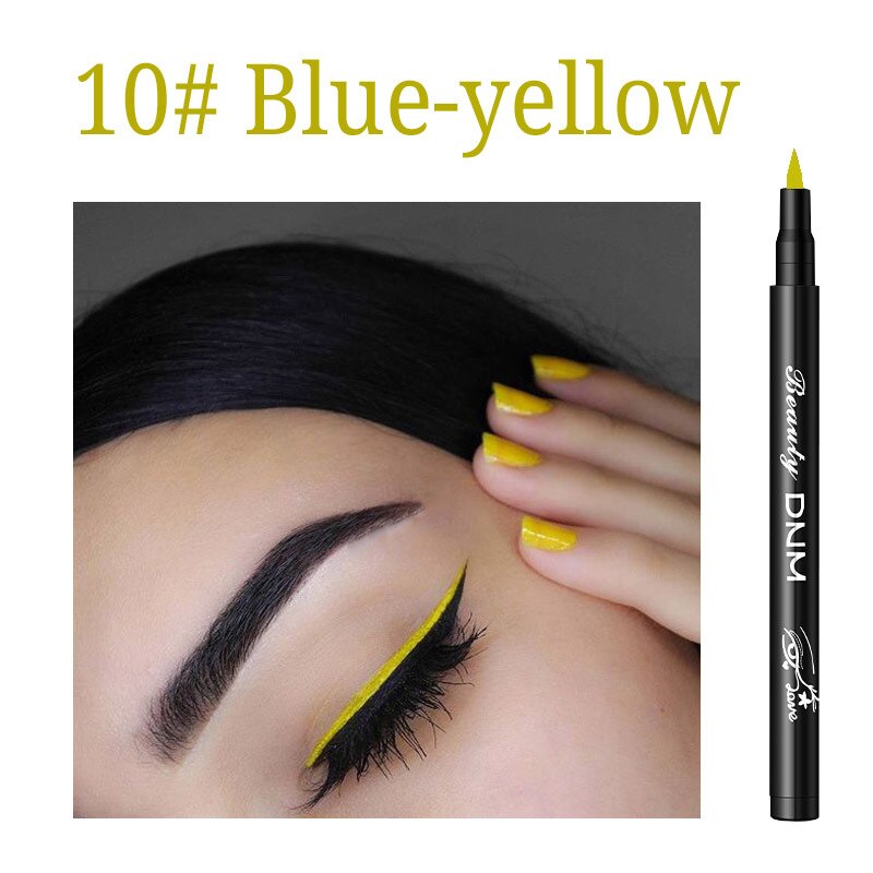 12 Color Matte Liquid Eyeliner Pencil Colorful Waterproof Long-lasting Cosmetics Make Up Green Blue Eye Liner Pen Makeup Tools