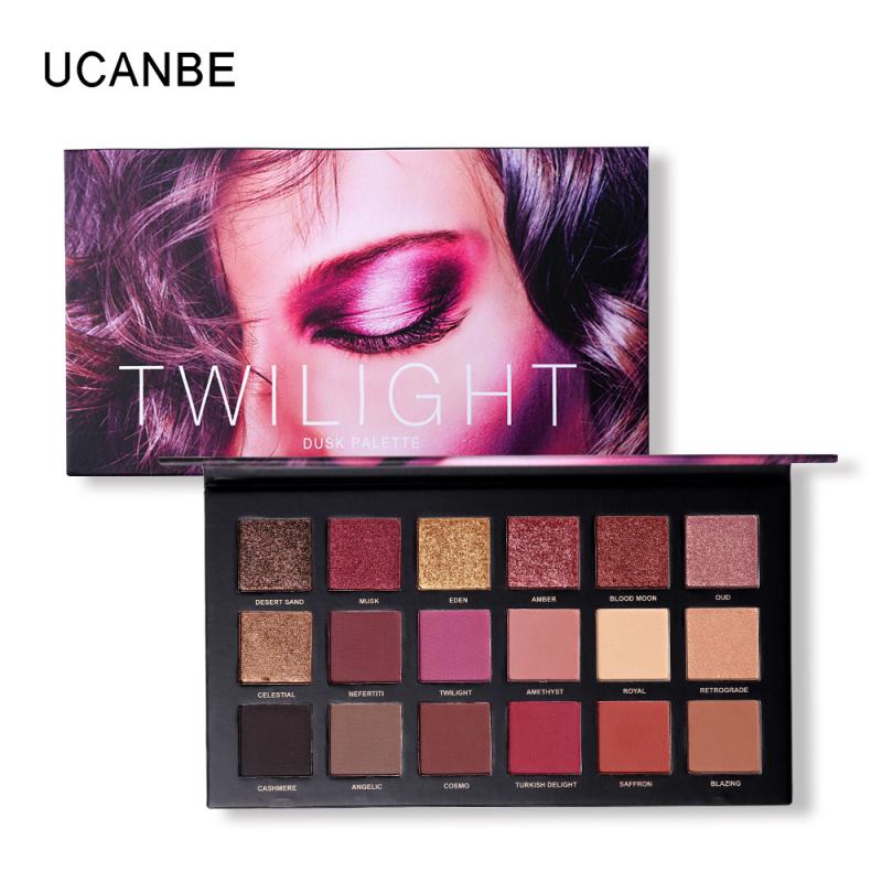 UCANBE Neon Eyeshadow Eye Makeup Waterproof Mineral highlighter Powder Shimmer Eye Shadow Make up Palette Cosmetics For Women