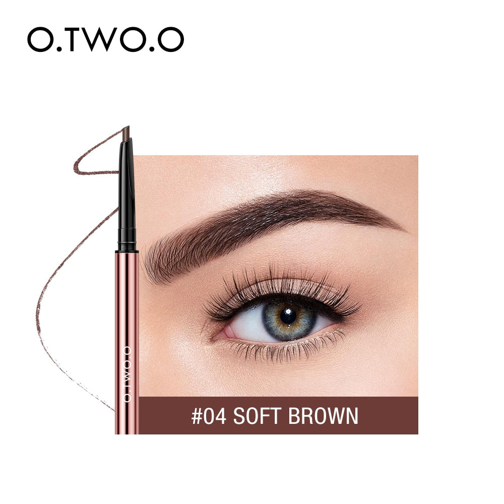 O.TWO.O Ultra Fine Triangle Eyebrow Pencil Precise Brow Definer Long Lasting Waterproof Blonde Brown Eye Brow Makeup 6 Colors