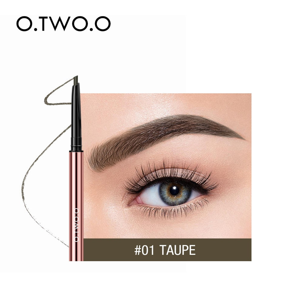 O.TWO.O Ultra Fine Triangle Eyebrow Pencil Precise Brow Definer Long Lasting Waterproof Blonde Brown Eye Brow Makeup 6 Colors