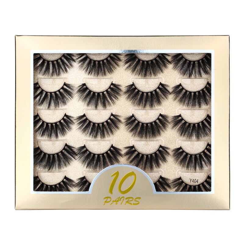 3/10 pairs 3D mink lashes fluffy dramatic false eyelash extension natural long mink eyelashes Winged cilios Eye Lashes Makeup