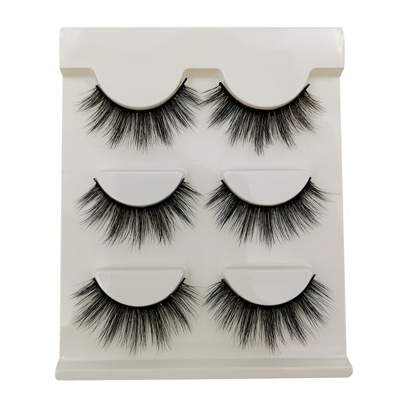 3/10 pairs 3D mink lashes fluffy dramatic false eyelash extension natural long mink eyelashes Winged cilios Eye Lashes Makeup