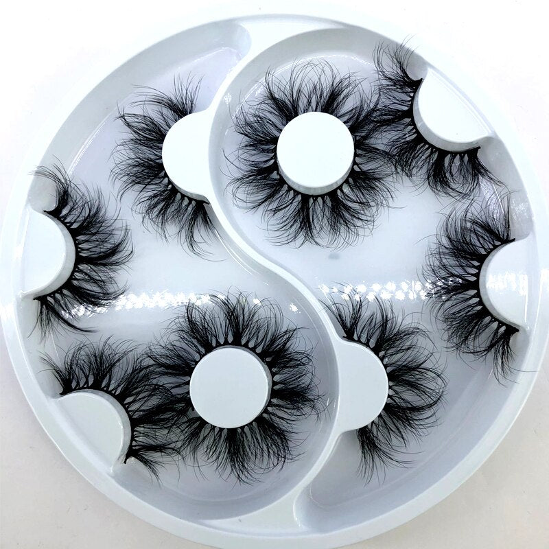 Newest design 5 pairs natural false eyelashes fake lashes long makeup 3d mink lashes eyelash extension mink eyelashes for beauty