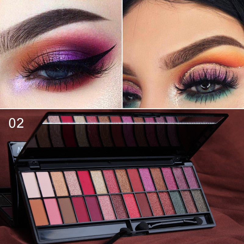 Makeup 28 Color Nude Eye Shadow Pallette Waterproof Eyeshadow Palette Lasting Make Up Brush Eyeshadow Palette Cosmetics TSLM1