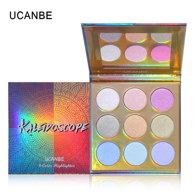 UCANBE Neon Eyeshadow Eye Makeup Waterproof Mineral highlighter Powder Shimmer Eye Shadow Make up Palette Cosmetics For Women