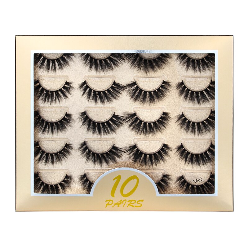 3/10 pairs 3D mink lashes fluffy dramatic false eyelash extension natural long mink eyelashes Winged cilios Eye Lashes Makeup