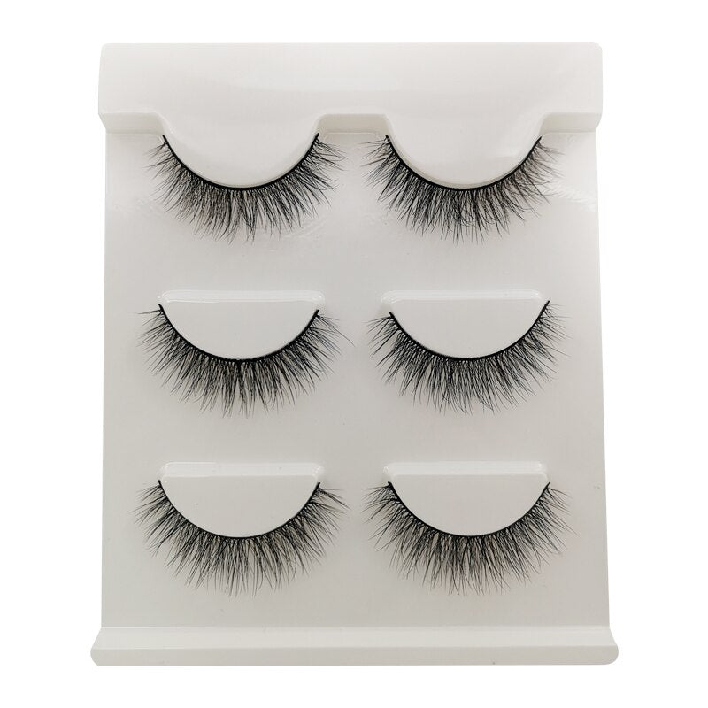 3/10 pairs 3D mink lashes fluffy dramatic false eyelash extension natural long mink eyelashes Winged cilios Eye Lashes Makeup