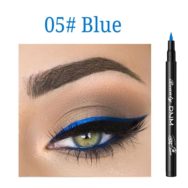 12 Color Matte Liquid Eyeliner Pencil Colorful Waterproof Long-lasting Cosmetics Make Up Green Blue Eye Liner Pen Makeup Tools