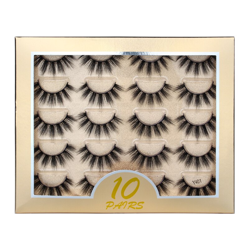 3/10 pairs 3D mink lashes fluffy dramatic false eyelash extension natural long mink eyelashes Winged cilios Eye Lashes Makeup