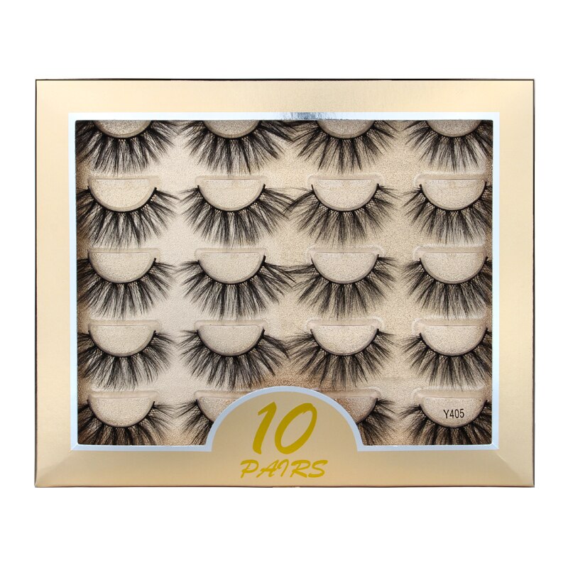 3/10 pairs 3D mink lashes fluffy dramatic false eyelash extension natural long mink eyelashes Winged cilios Eye Lashes Makeup