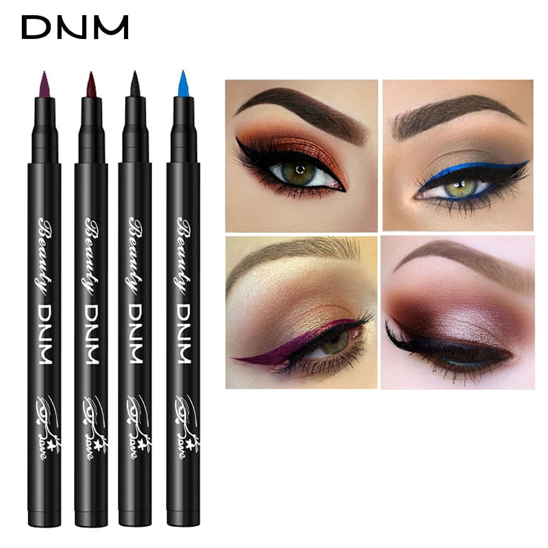 Colorful Eyeliner Waterproof Cosmetics Smooth Easy To Wear Liquid Eyeliner Blue White Brown Delineador Eye Liner Pencils 1pcs