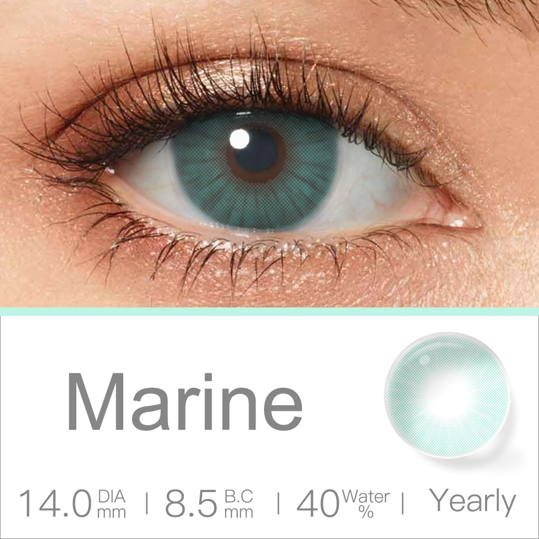 Natural Color Lens Eyes 2pcs Yearly Color Contact Lenses For Eyes Beauty Contact Lenses Eye Cosmetic Color Lens Eyes