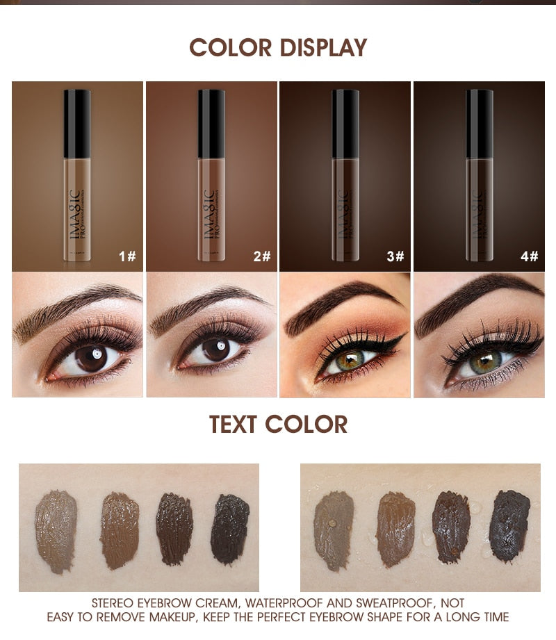 IMAGIC 4 color durable waterproof eyebrow dyeing cream eyebrow shadow makeup beauty tool eyebrow gel enhancer eyebrows