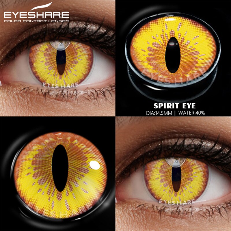 EYESHARE Cosplay Color Contact Lenses for Eyes Beauty Makeup Halloween Blue Purple Contact Lenses Eye Cosmetic Color Lens Eyes