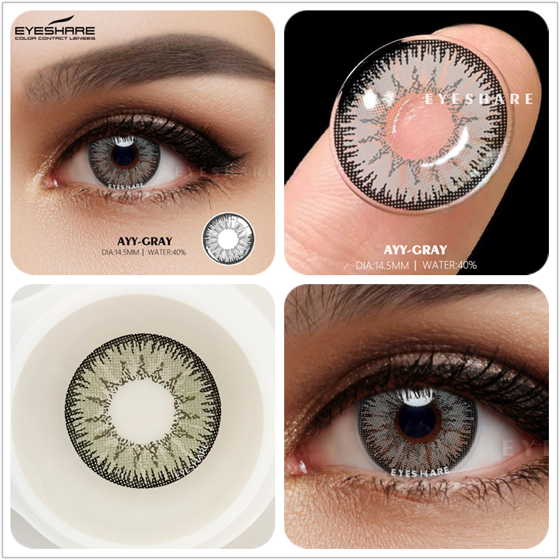 EYESHARE Cosplay Color Contact Lenses 1Pair Anime Halloween Makeup Blue Colorful Contact Lens For Eyes Colored Yearly Contacts