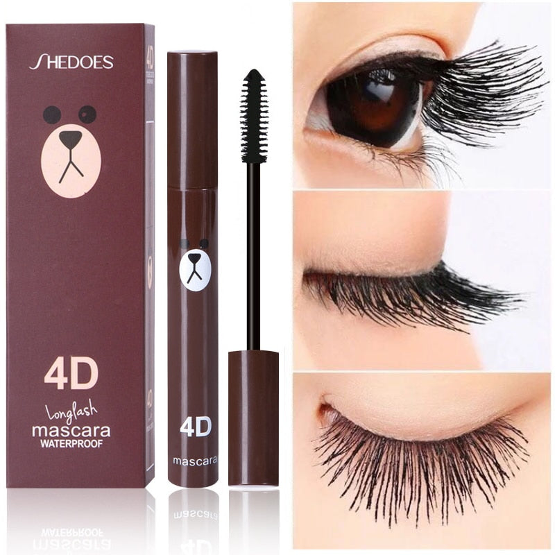 Cute 4D Fiber Mascara Long Black Lash  Eyelash Extension Waterproof  Eye Makeup Lovely Duck Bear Mascara Cosmetics Mascar