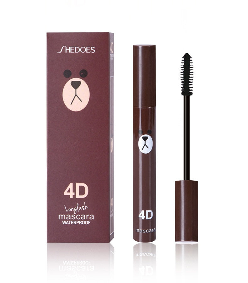 Cute 4D Fiber Mascara Long Black Lash  Eyelash Extension Waterproof  Eye Makeup Lovely Duck Bear Mascara Cosmetics Mascar