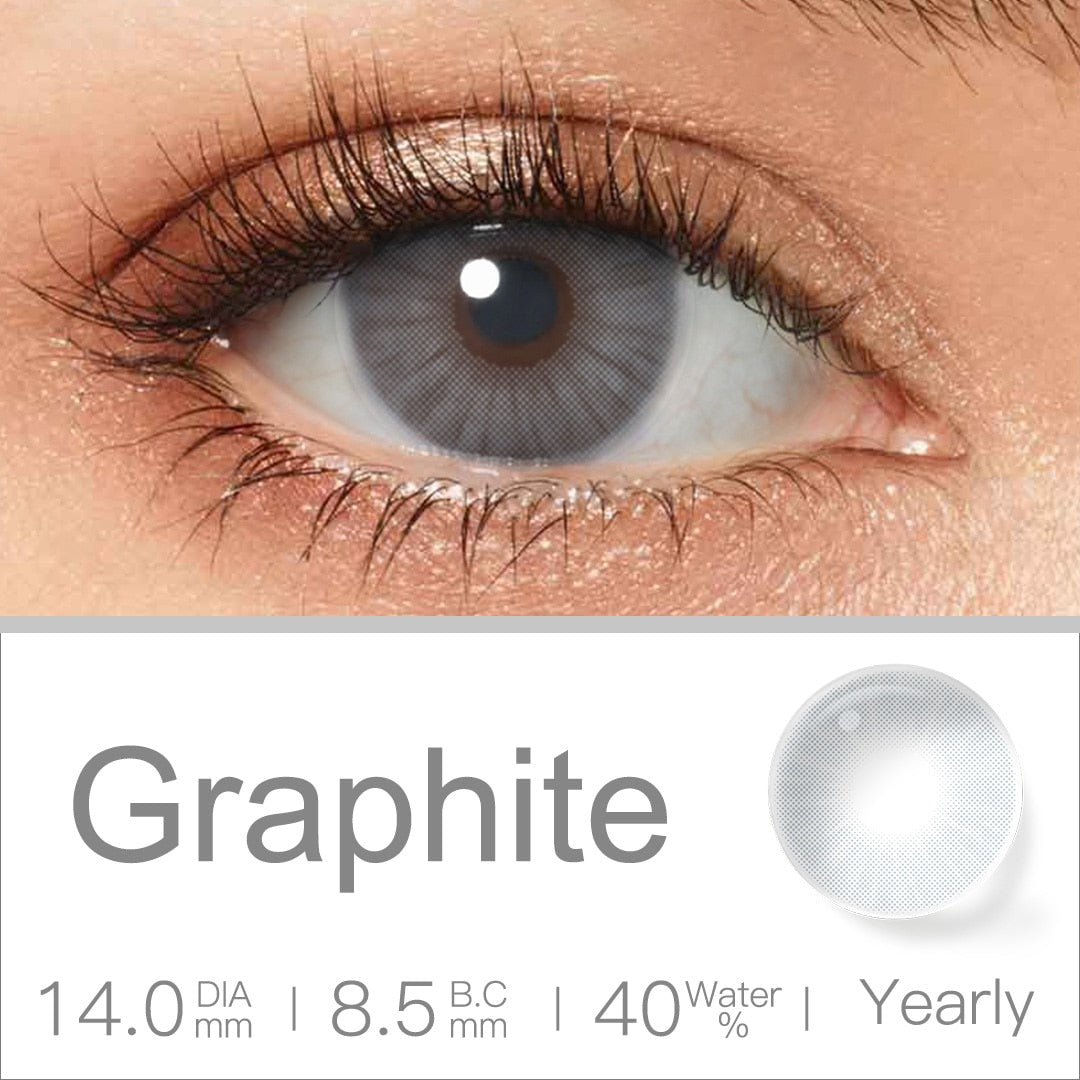 Natural Color Lens Eyes 2pcs Yearly Color Contact Lenses For Eyes Beauty Contact Lenses Eye Cosmetic Color Lens Eyes