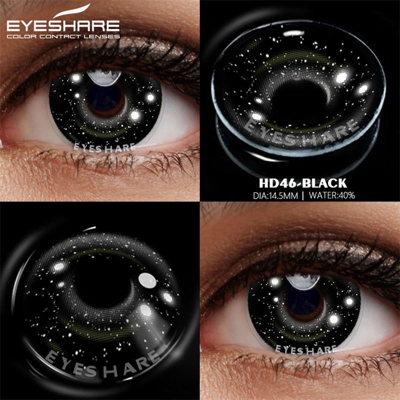 EYESHARE Cosplay Color Contact Lenses 1Pair Anime Halloween Makeup Blue Colorful Contact Lens For Eyes Colored Yearly Contacts