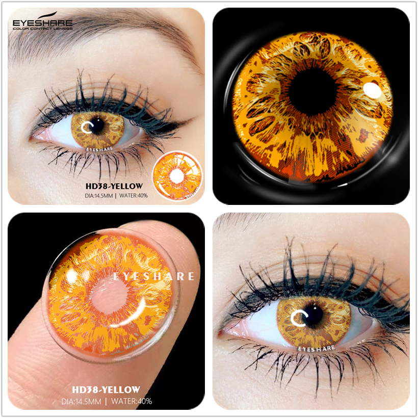 EYESHARE Cosplay Color Contact Lenses 1Pair Anime Halloween Makeup Blue Colorful Contact Lens For Eyes Colored Yearly Contacts