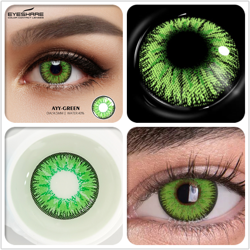 EYESHARE Cosplay Color Contact Lenses 1Pair Anime Halloween Makeup Blue Colorful Contact Lens For Eyes Colored Yearly Contacts