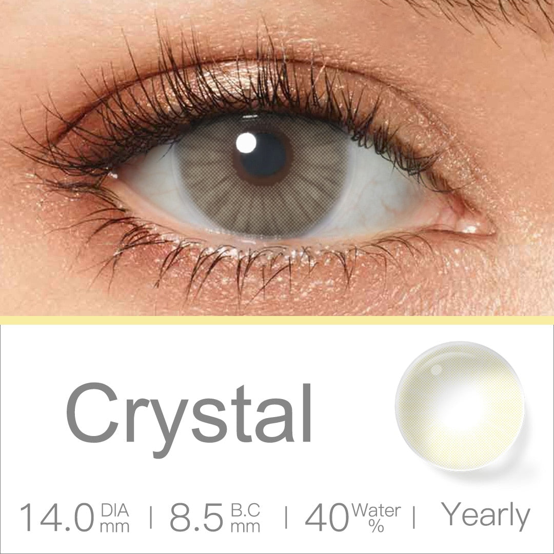 Natural Color Lens Eyes 2pcs Yearly Color Contact Lenses For Eyes Beauty Contact Lenses Eye Cosmetic Color Lens Eyes