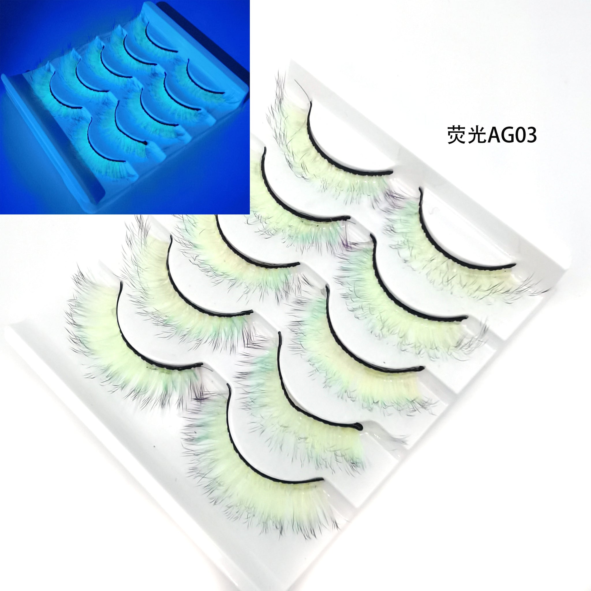 New 5 pairs 3D Mink Eyelashes Colorful 100% Mink Lashes Gradient Pink Blue Red White False Eyelashes Fluffy Soft Cilias Vendor