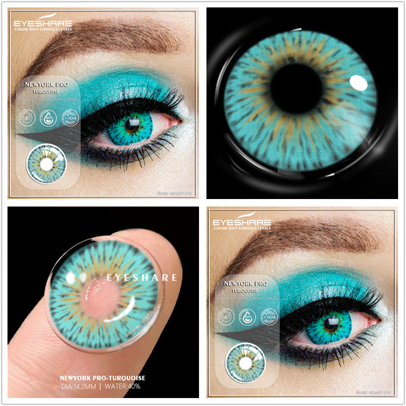 AMARA Color Contact Lenses For Eyes 2pcs Anime Cosplay Colored Lenses Blue Crazy Halloween Lenses Contact Lens Beauty Makeup