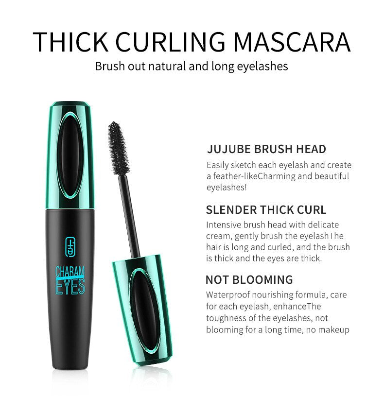 New 4D Silk Fiber Lash Mascara Waterproof VIBELY 3d Mascara for Eyelash Extension Black Thick Lengthening Eye Lashes Cosmetics