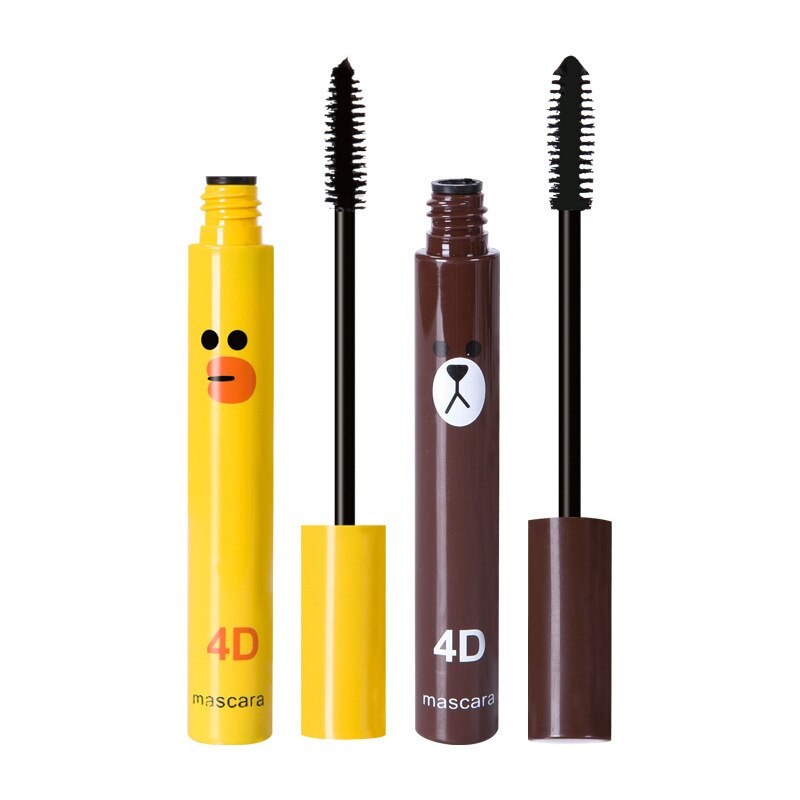 Cute 4D Fiber Mascara Long Black Lash  Eyelash Extension Waterproof  Eye Makeup Lovely Duck Bear Mascara Cosmetics Mascar