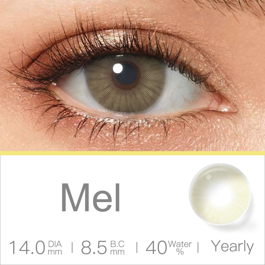 Natural Color Lens Eyes 2pcs Yearly Color Contact Lenses For Eyes Beauty Contact Lenses Eye Cosmetic Color Lens Eyes