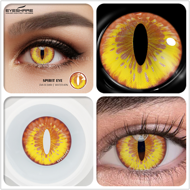 EYESHARE Cosplay Color Contact Lenses 1Pair Anime Halloween Makeup Blue Colorful Contact Lens For Eyes Colored Yearly Contacts