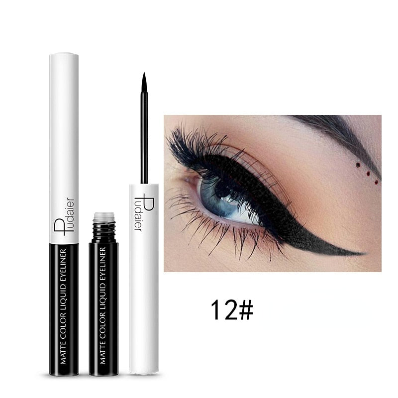 15 Colors Liquid Eyeliner Long Lasting Delicate Waterproof Makeup Fast Dry Matte Women Multicolor Eye Liner Pencil Cosmetics