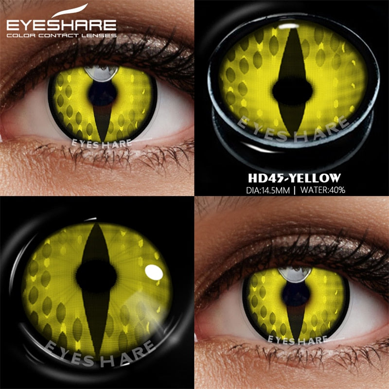 EYESHARE Cosplay Color Contact Lenses for Eyes Beauty Makeup Halloween Blue Purple Contact Lenses Eye Cosmetic Color Lens Eyes