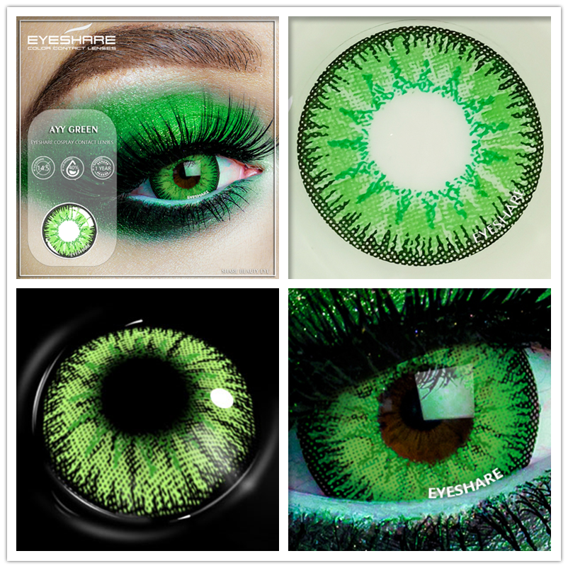 EYESHARE 2pcs Colored Contact Lenses For Eyes Cosplay Colored Lenses Blue Contact Lens Yearly Beautiful Pupil Eyes Contact Lens