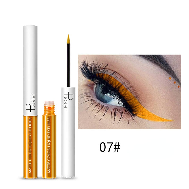 15 Colors Liquid Eyeliner Long Lasting Delicate Waterproof Makeup Fast Dry Matte Women Multicolor Eye Liner Pencil Cosmetics