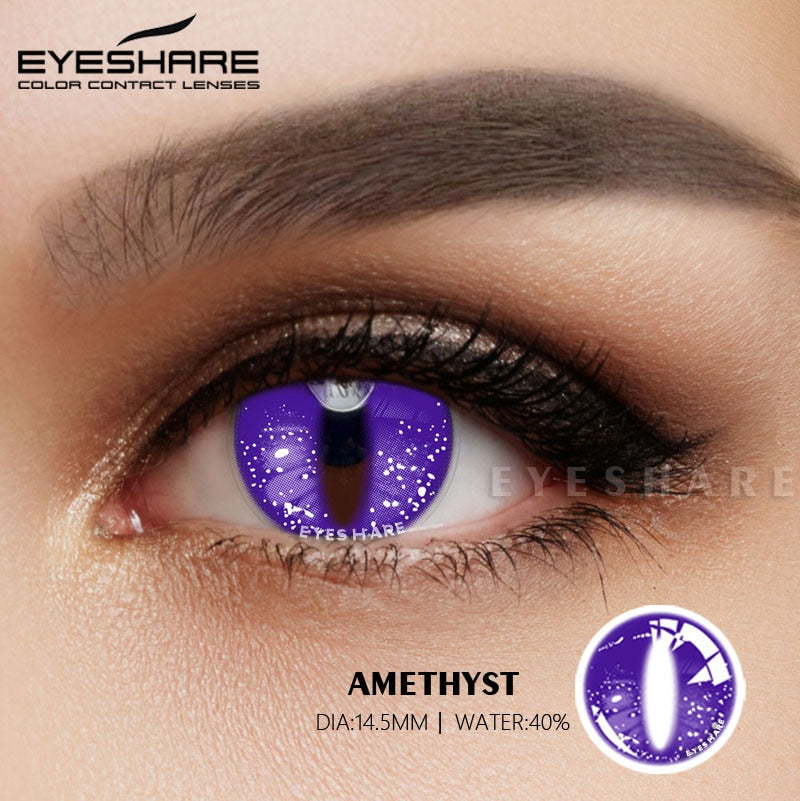 EYESHARE Cosplay Color Contact Lenses for Eyes Beauty Makeup Halloween Blue Purple Contact Lenses Eye Cosmetic Color Lens Eyes